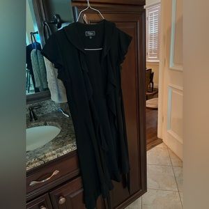 Black wrap dress